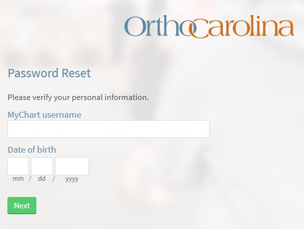 Orthocarolina Patient Portal Login