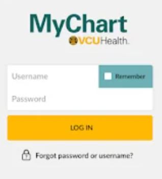 VCU Patient Portal Login